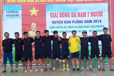 Đoạt cup Vô Địch giải bóng đá nam 7 người huyện Kon Plông chào mừng 44 năm ngày giải phóng huyện Kon Plông (30/101974-30/10/2018)